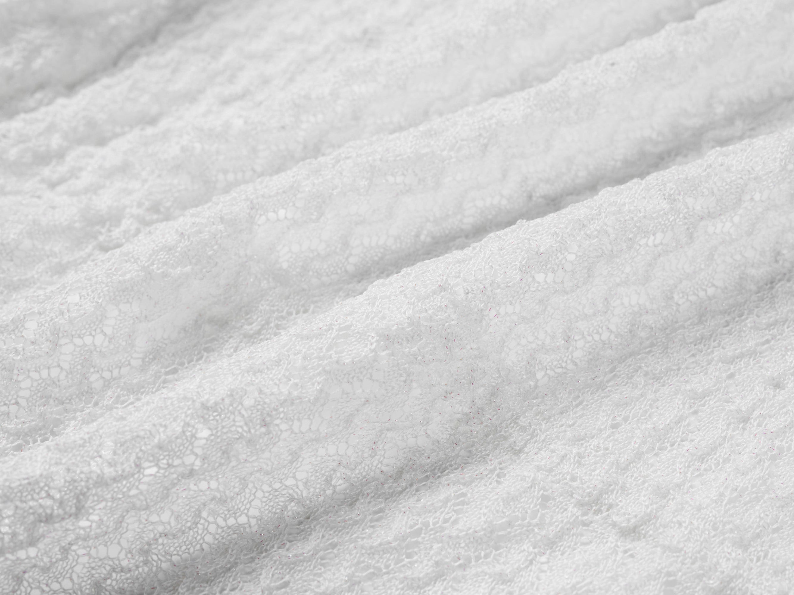 Short Sleeve Open-Knit Cardigan | White