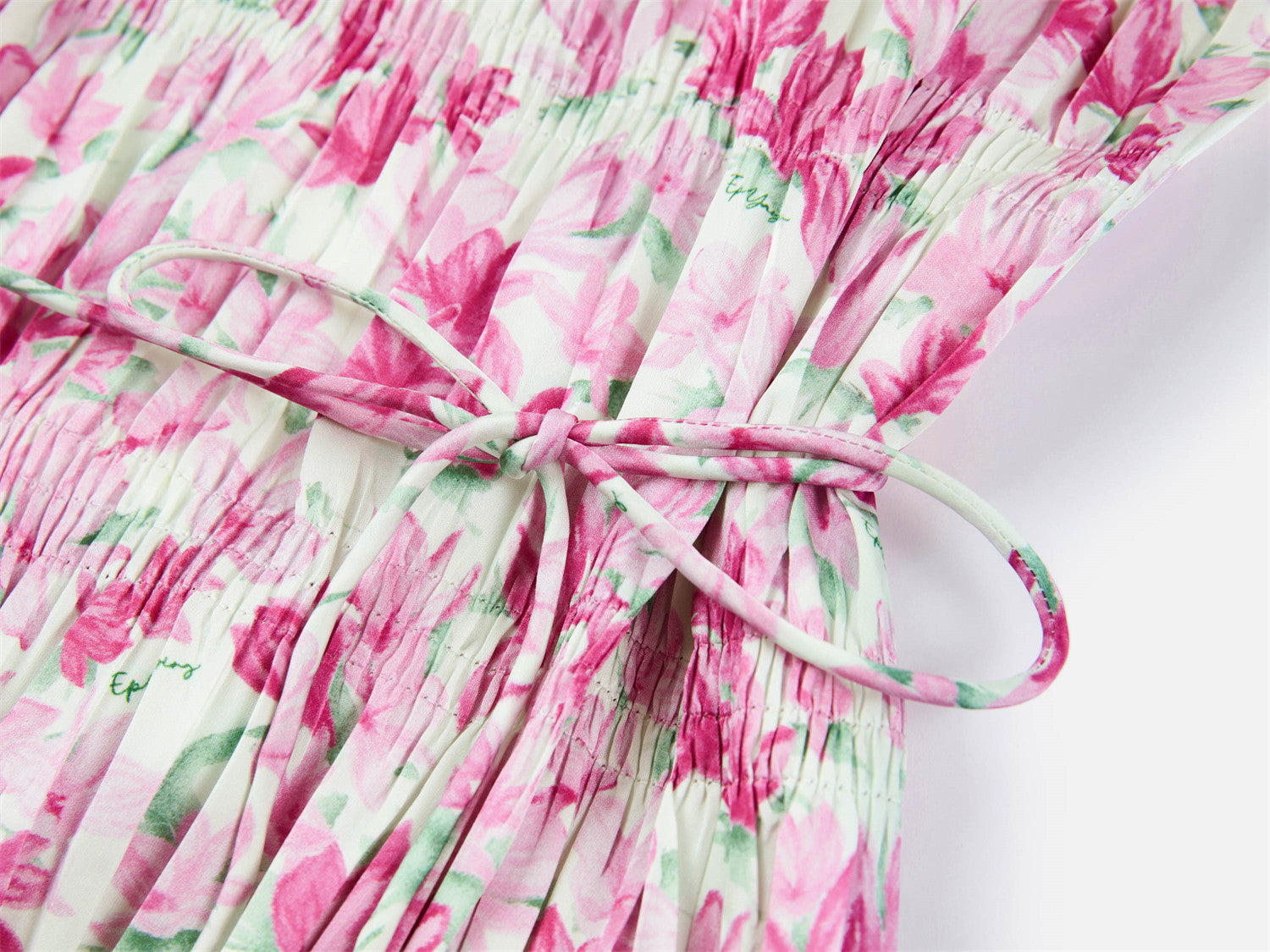 Pleated Slip Dress | Rose Red