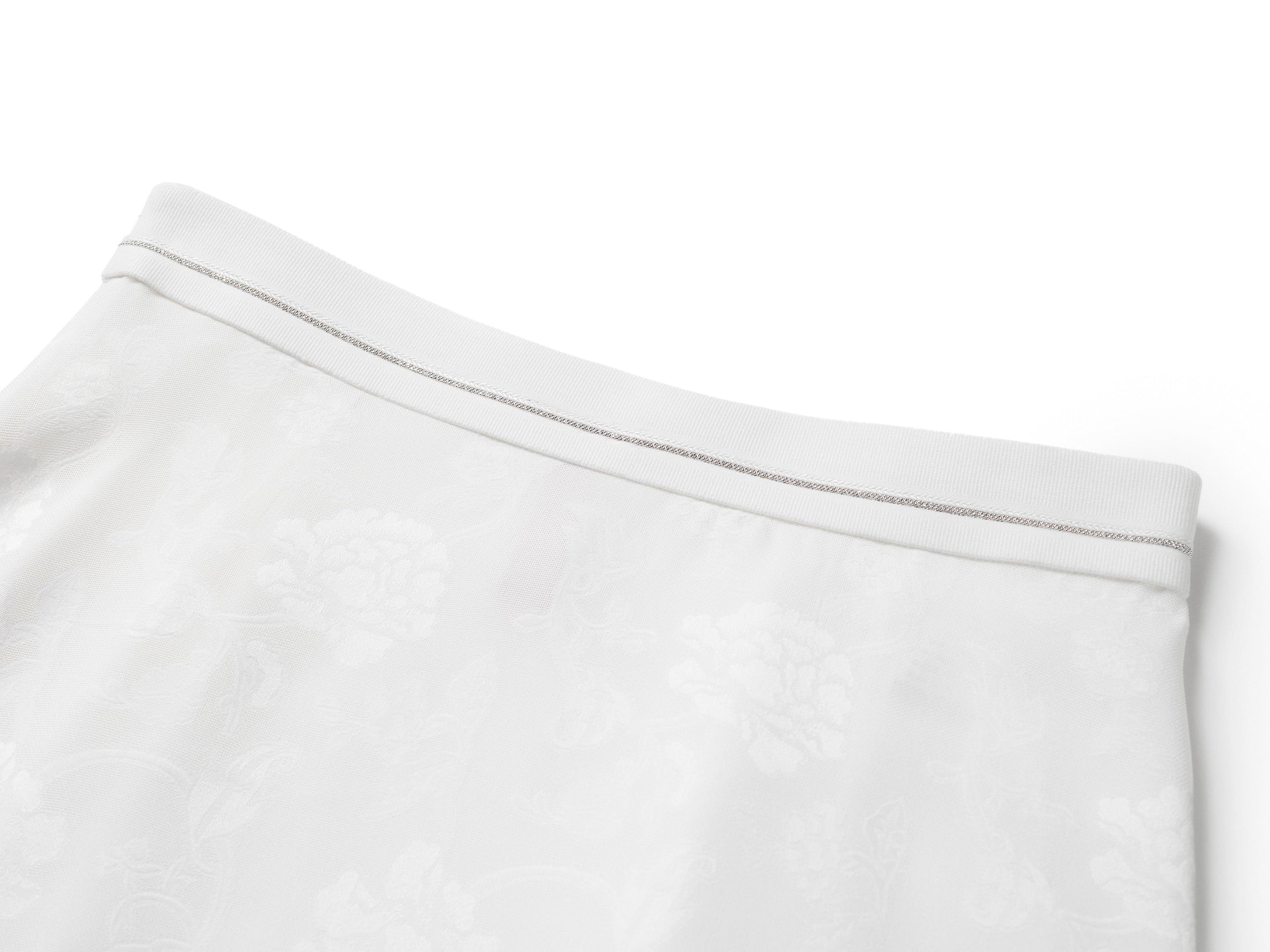 A-Line Midi Skirt | White