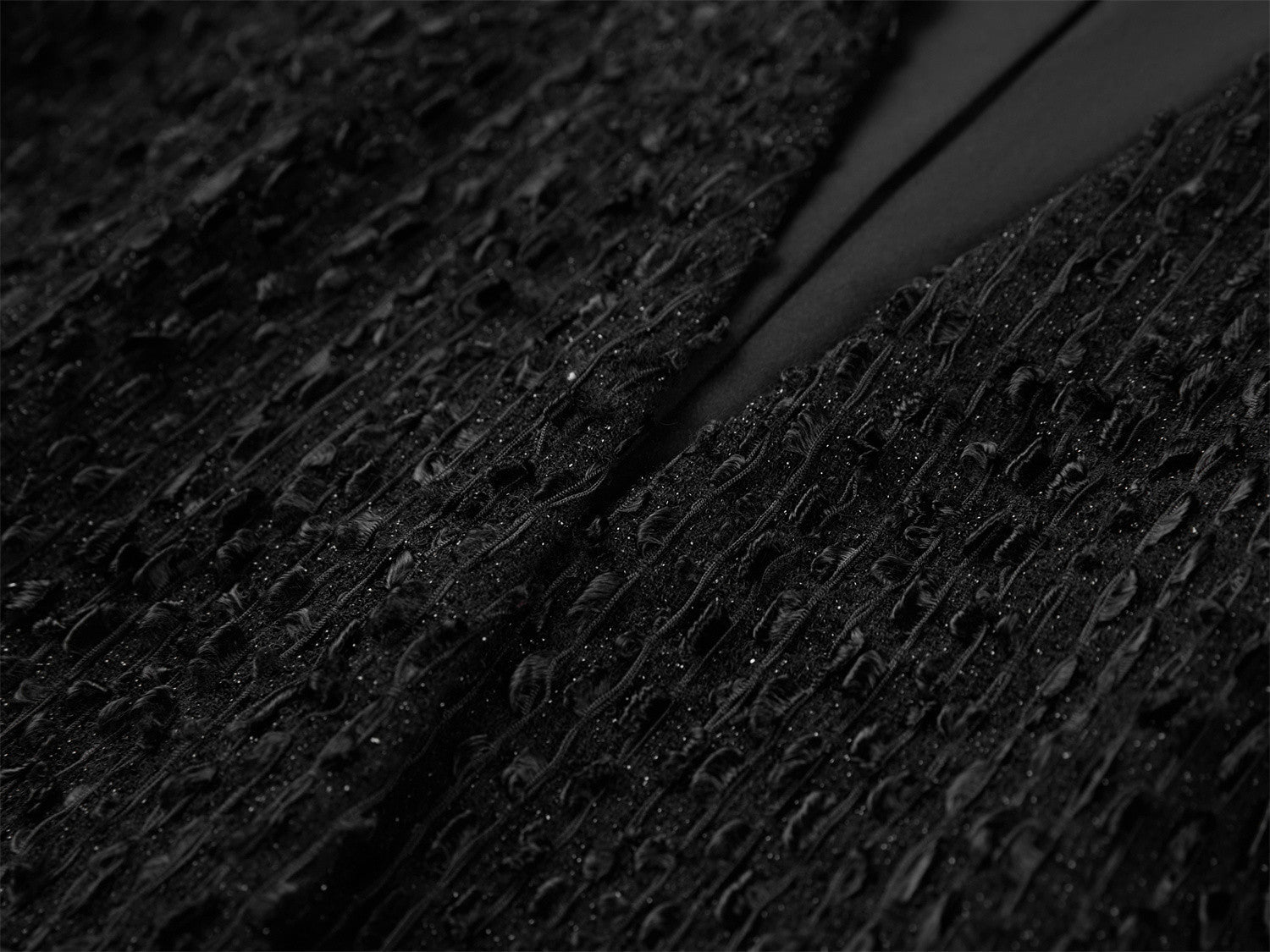 Tweed-Style Jacket | Black