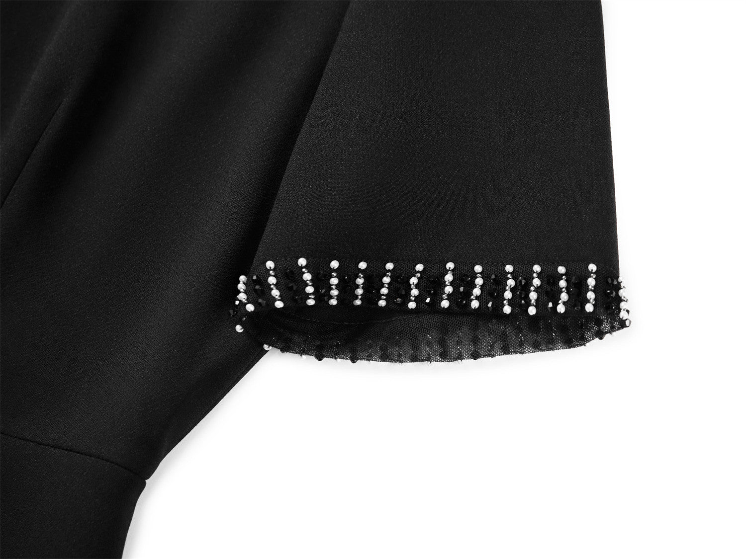Waist-Fitted Dress | Black