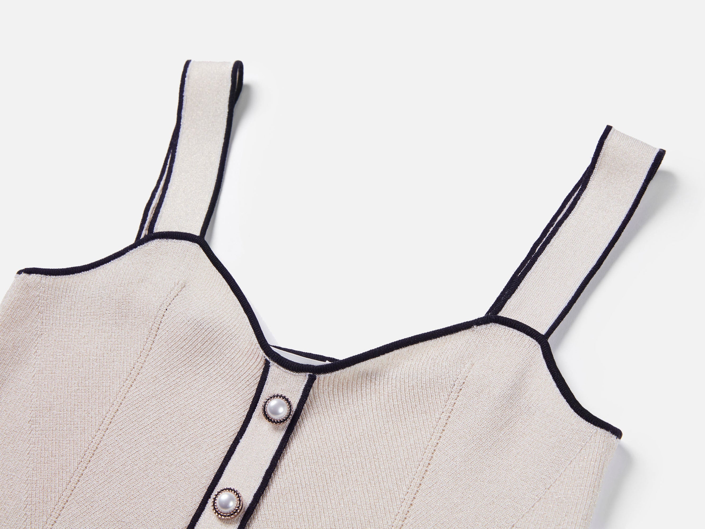 Crepe Vest | Beige