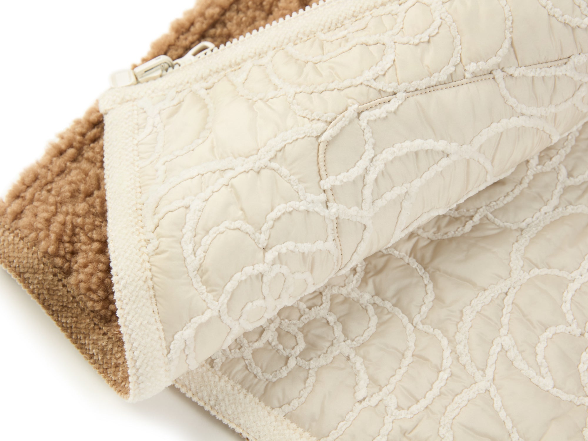 Waist-Defining Cotton Jacket | Beige
