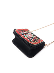 Chain Bag - Small | Black/Brown Multi