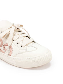 Woven Lucky Shoes | White/Pink
