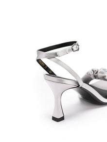 Chinese Elegant Starlight Sparkling Rhinestone Sandal | Grey