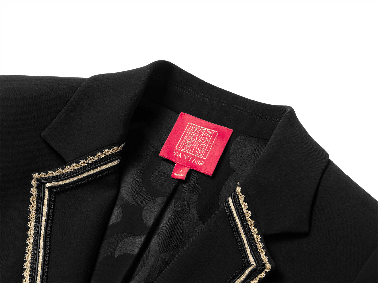 Triacetate Waist-tailored Suit Jacket | Black