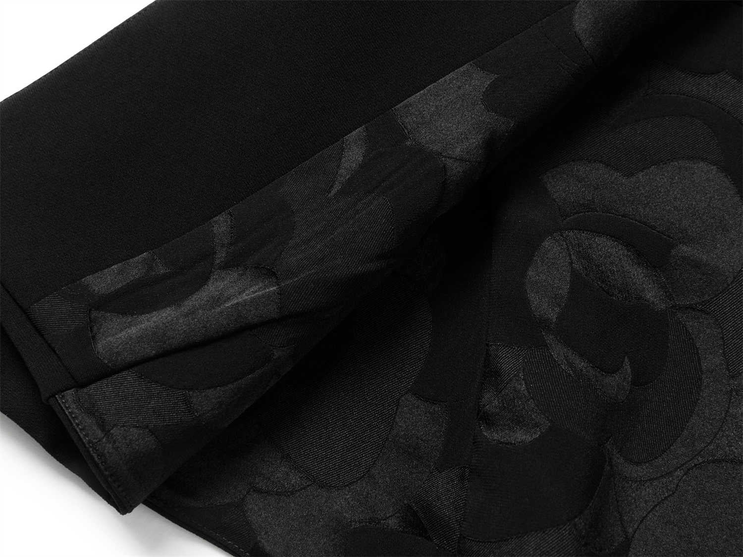 Triacetate Waist-tailored Suit Jacket | Black