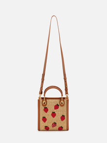 Embroidered Bag | Brown/Red
