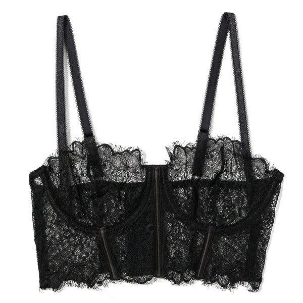 Sheer Seduction Corset | Black