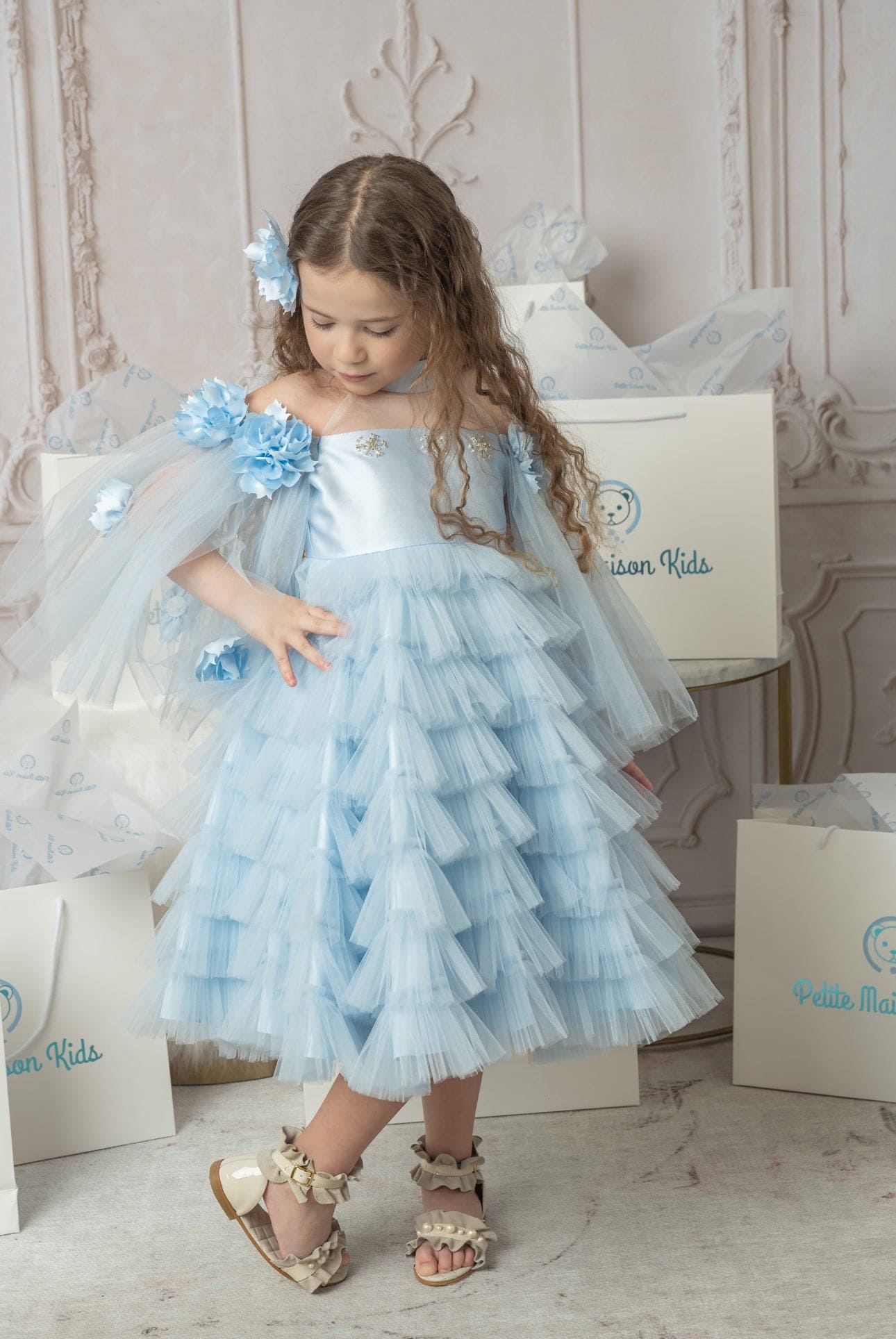 Baby Girls | Alaska Tulle Dress | Baby Blue