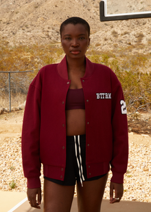 Better League Varsity Jacket | Burgundy