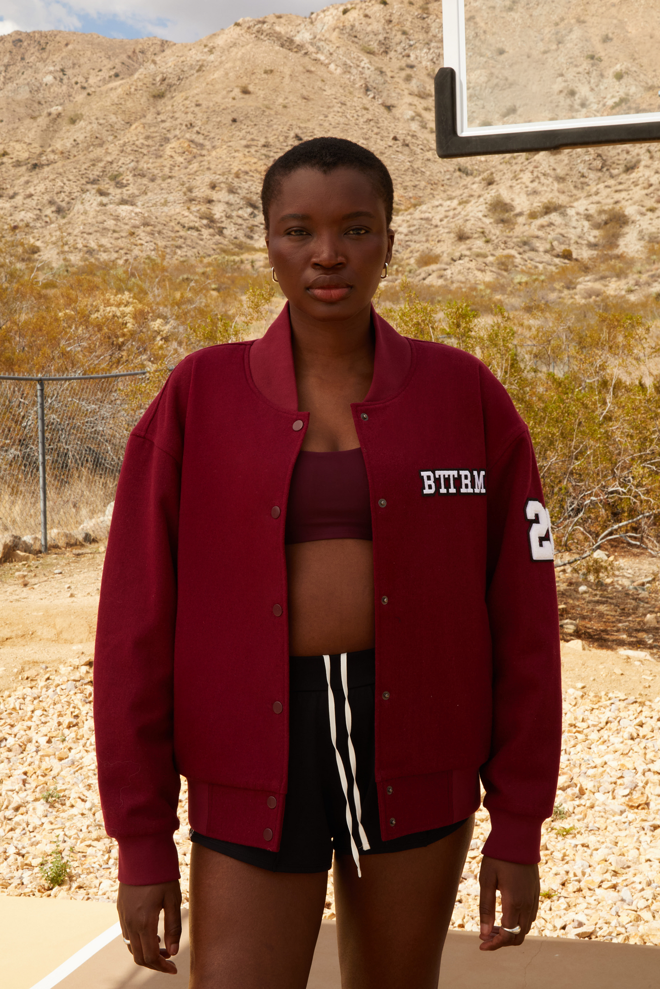 Better League Varsity Jacket | Burgundy