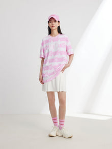 Long-staple Cotton T-shirt | Pink