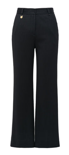 Stretch Denim Suit Pant | Black