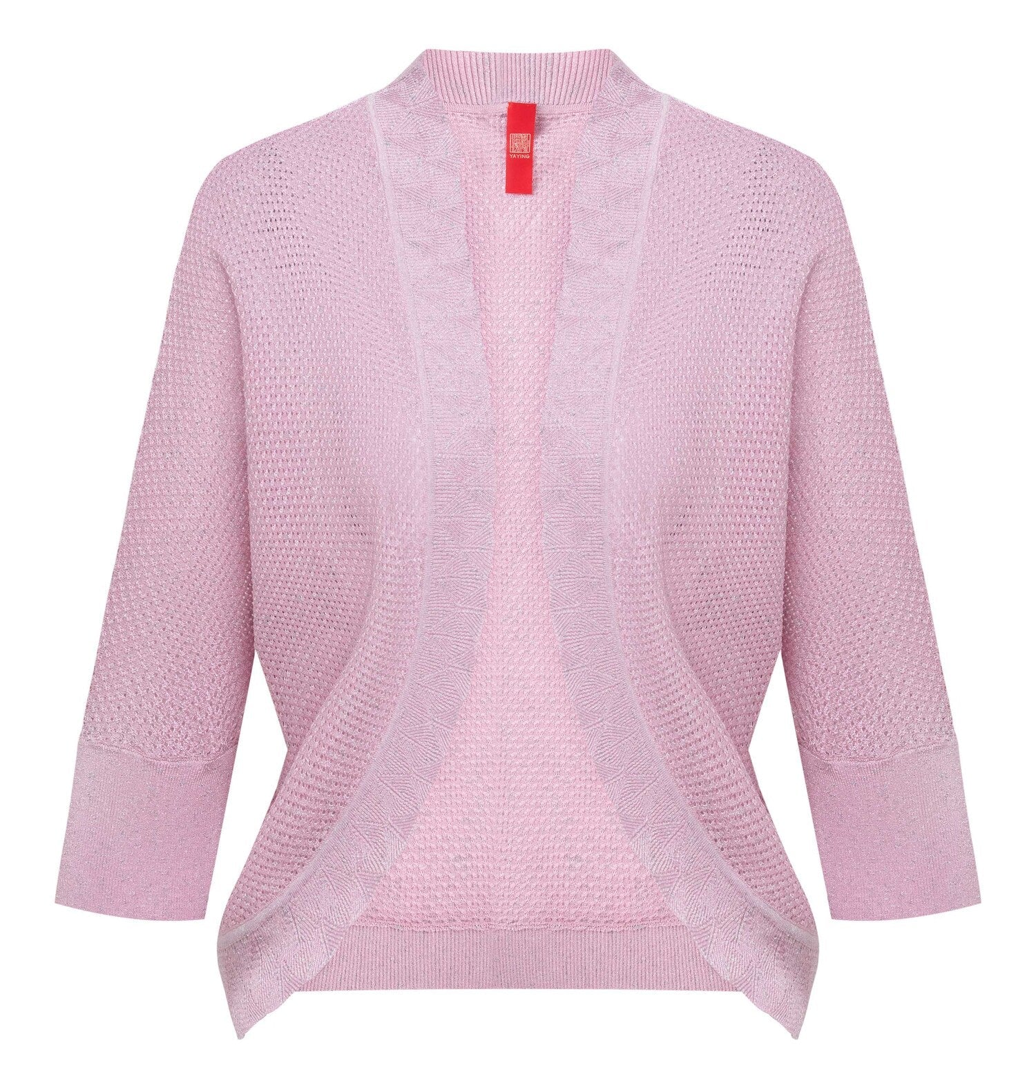 Knit Cardigan with Silk Blend | Pink