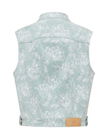 Jacquard Vest | Green