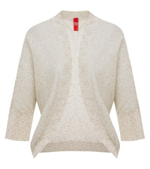 Knit Cardigan with Silk Blend | Golden