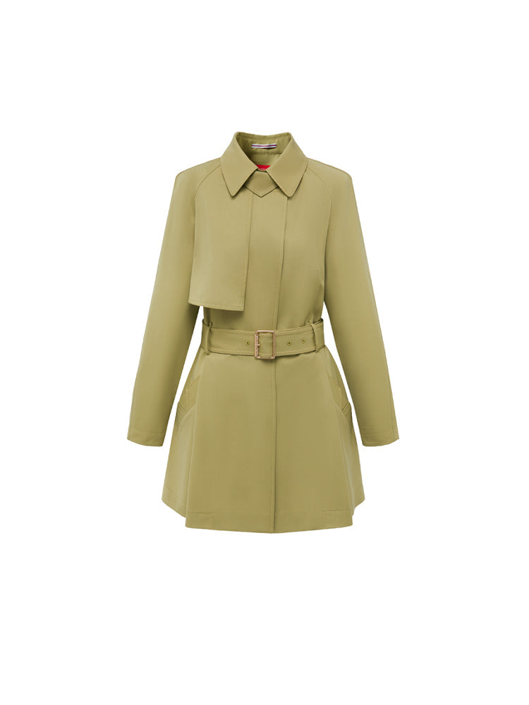 Waterproof Wool Windbreaker | Green