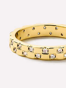 Eden Band Ring | 14K Gold on Brass | Cubic Zirconia