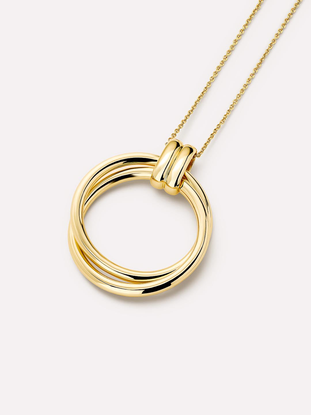 Penny Pendant Necklace | 14K Gold on Brass
