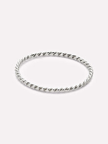 Twist Ring | 10K Solid White Gold
