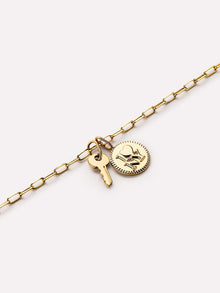 Mini Key Charm Pendant | 10K Solid Gold