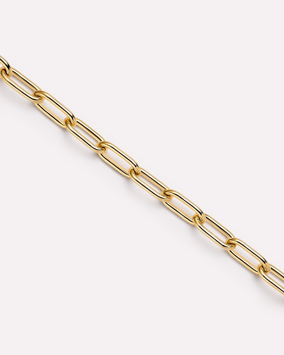 Large Paperclip Necklace | 10K Solid Gold