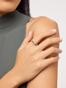 Slim Nova Ring | 10K Solid White Gold