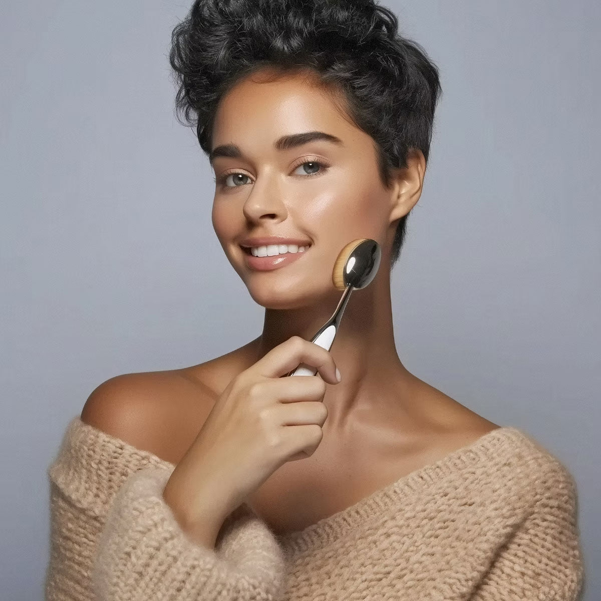 Elite Brush Oval 7 | Mirror Finish