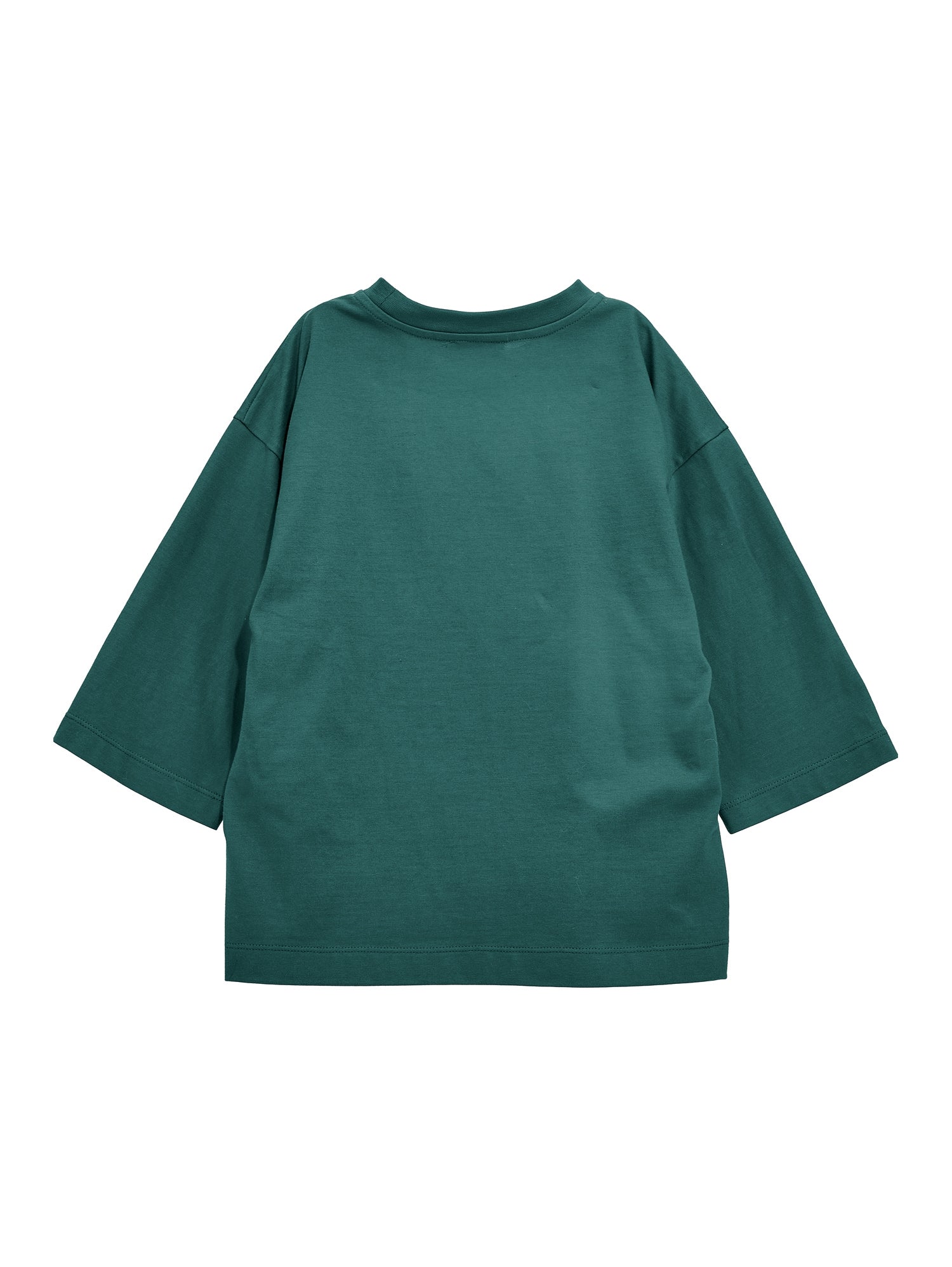 Girls | Maxi Jersey T-Shirt With Fringes | Forest Green