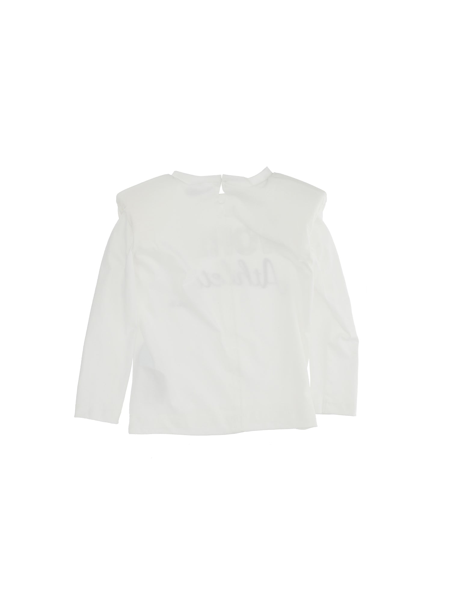 Girls | Padded Shoulder Jersey T-Shirt | Cream