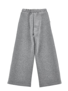 Girls | Neoprene Palazzo Trousers | Grey/Grey