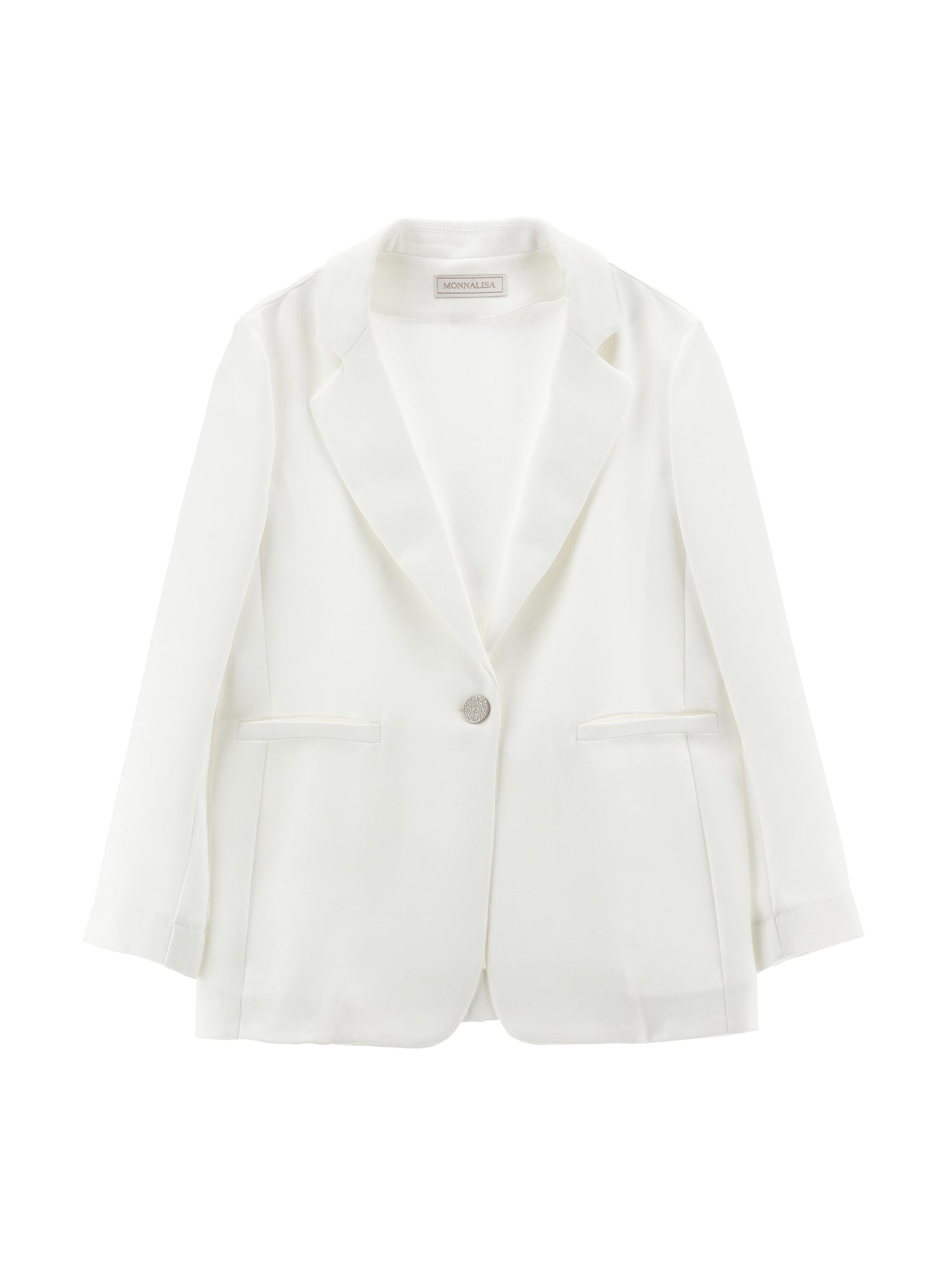 Girls | Formal Fabric Blazer | Cream