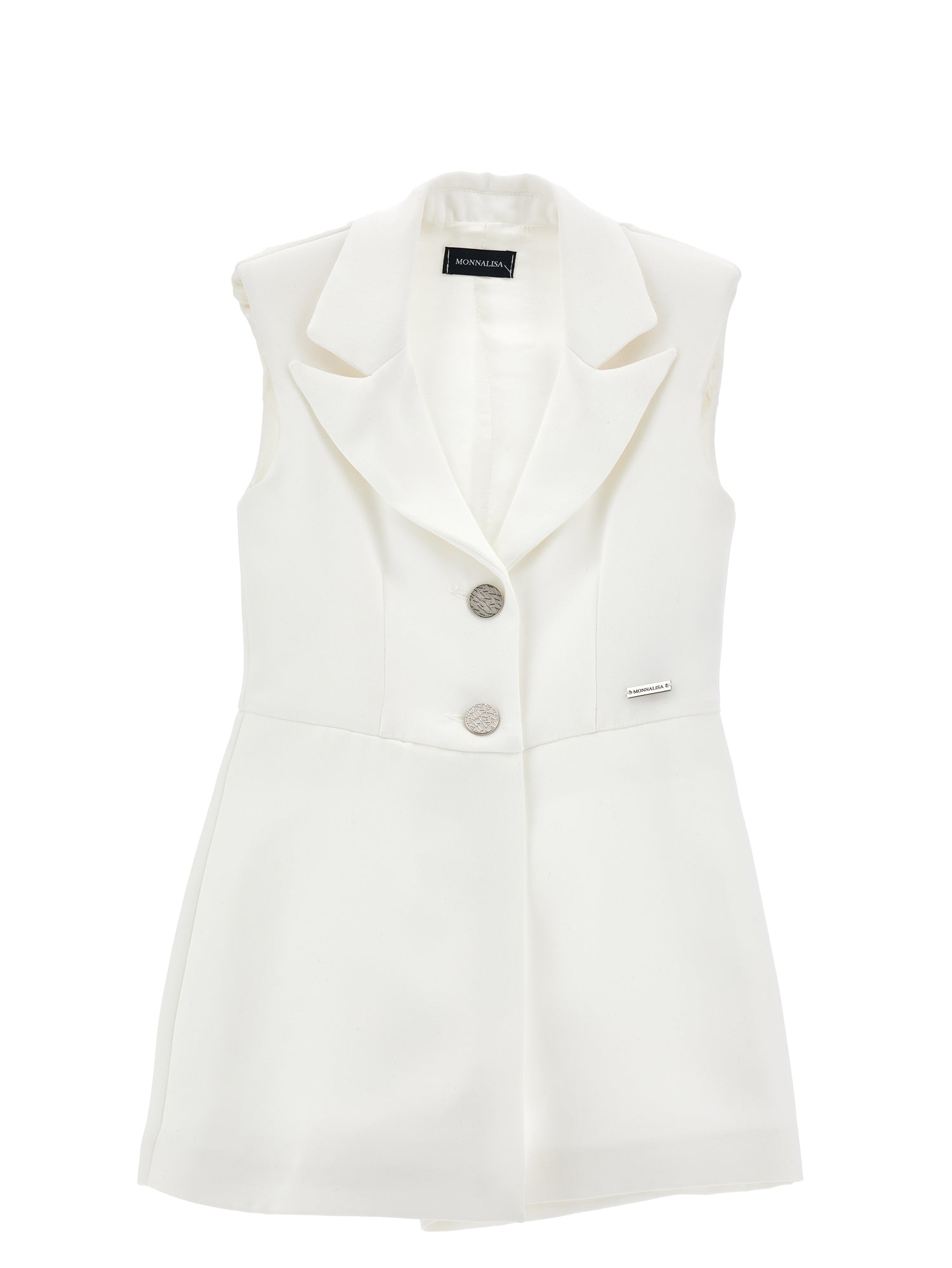 Girls | Formal Fabric Jacket Suit | Cream