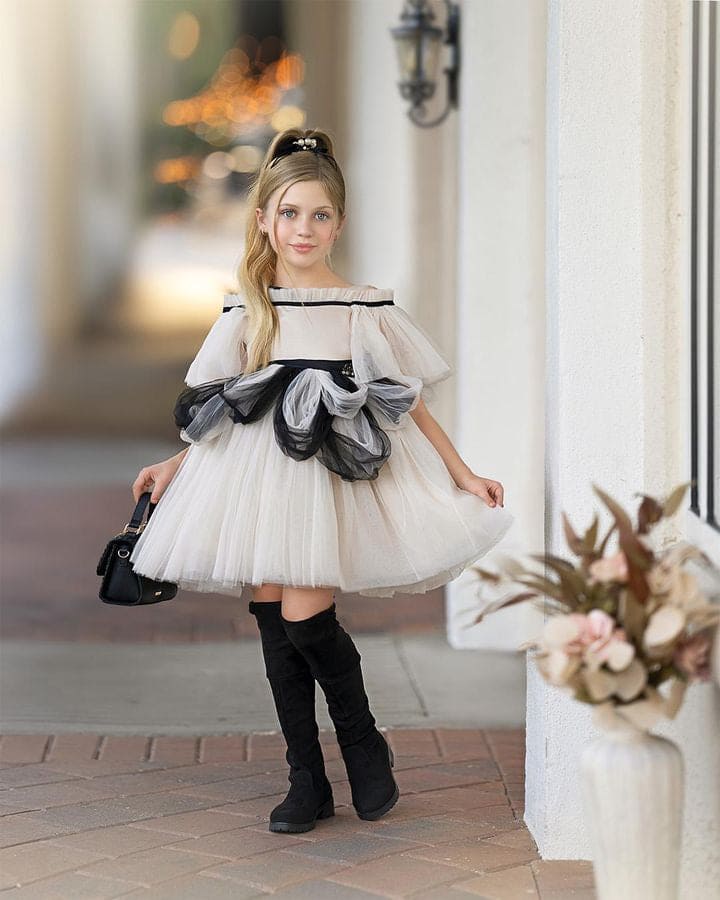 Baby Girls | Grace Tulle Dress | Beige
