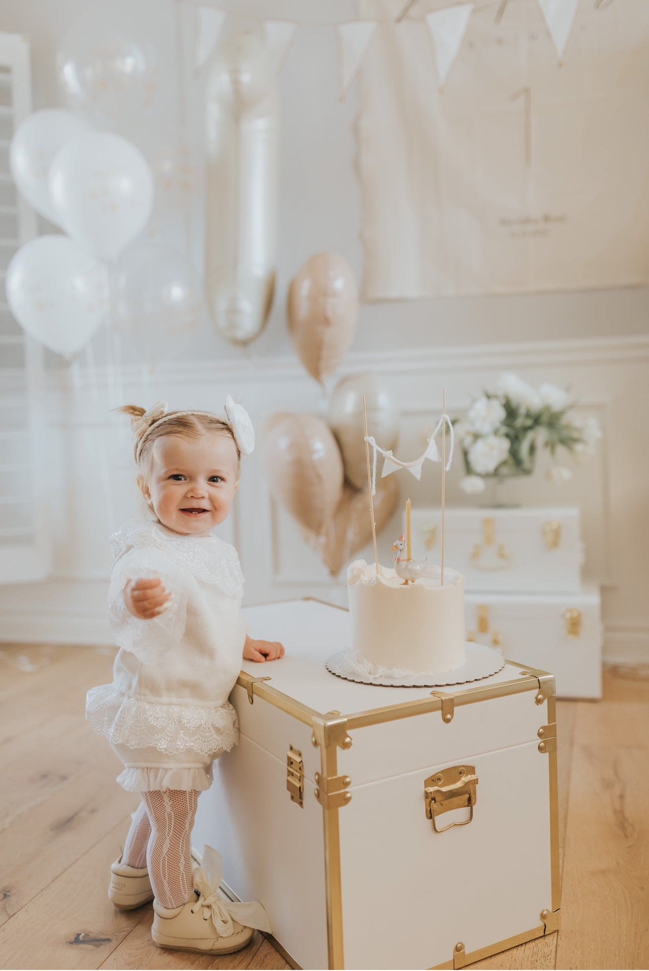 Baby Girls | Emma Cotton and Lace Top and Shorts Set | White