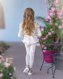 Baby Girls | Velour Lounge Set | Cream