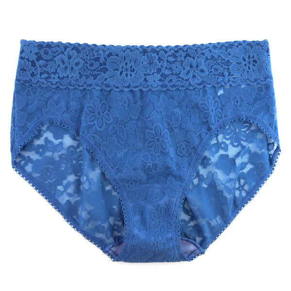 Signature Lace French Brief | Storm Cloud Blue