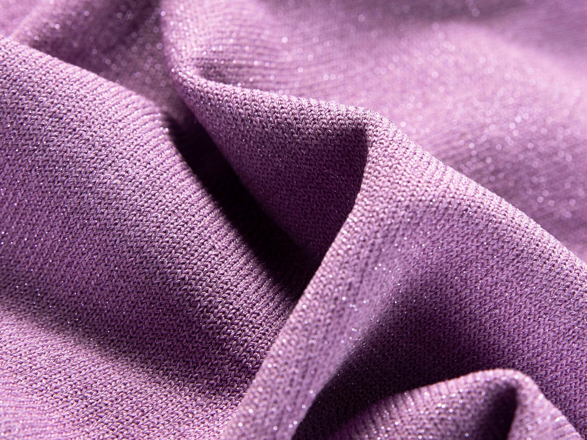 Elegant Crewneck Knit Sweater | Purple