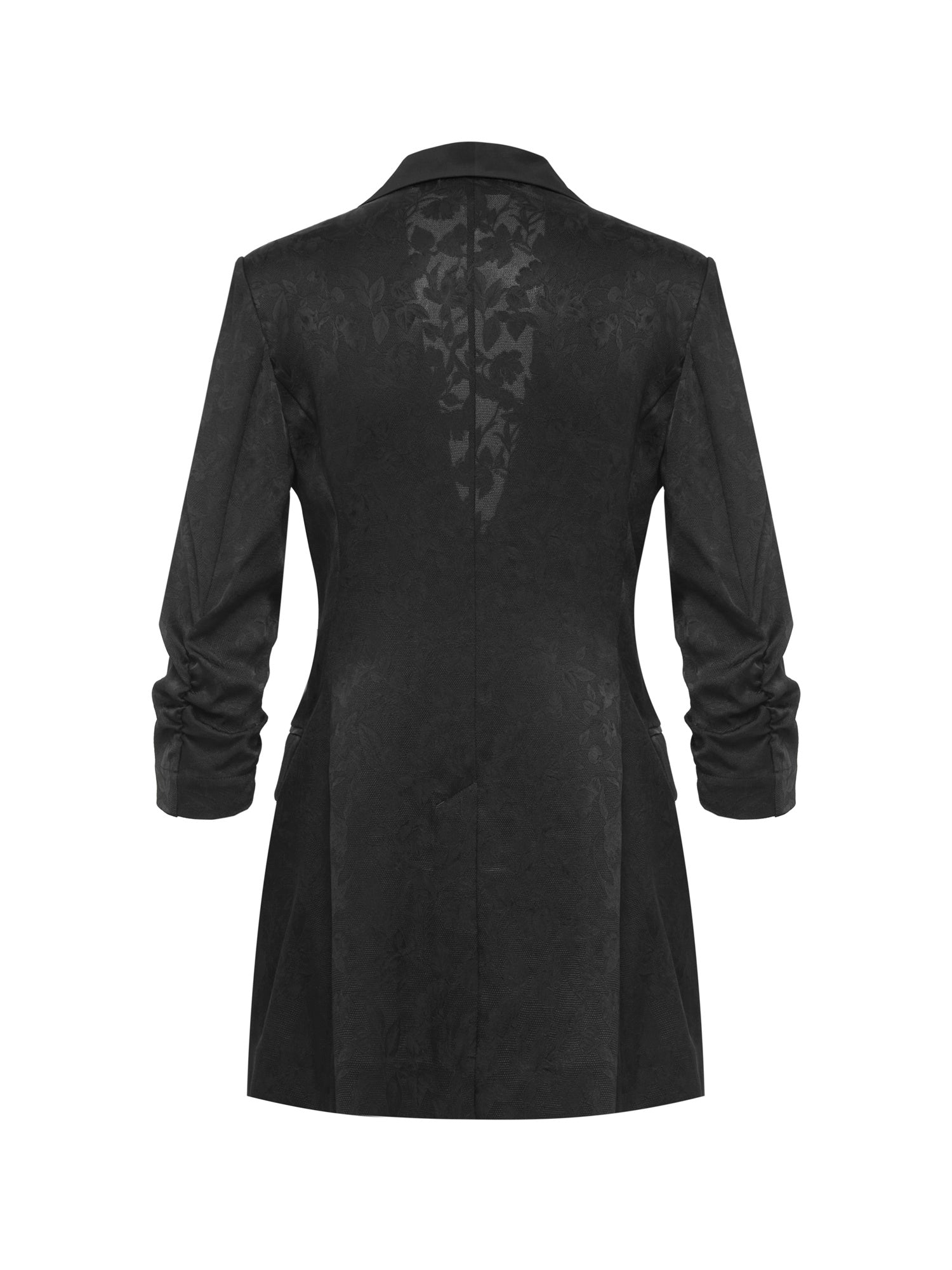 Silk Relaxed-Fit Blazer | Black