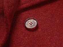 double-breasted wool coat | Wine Red