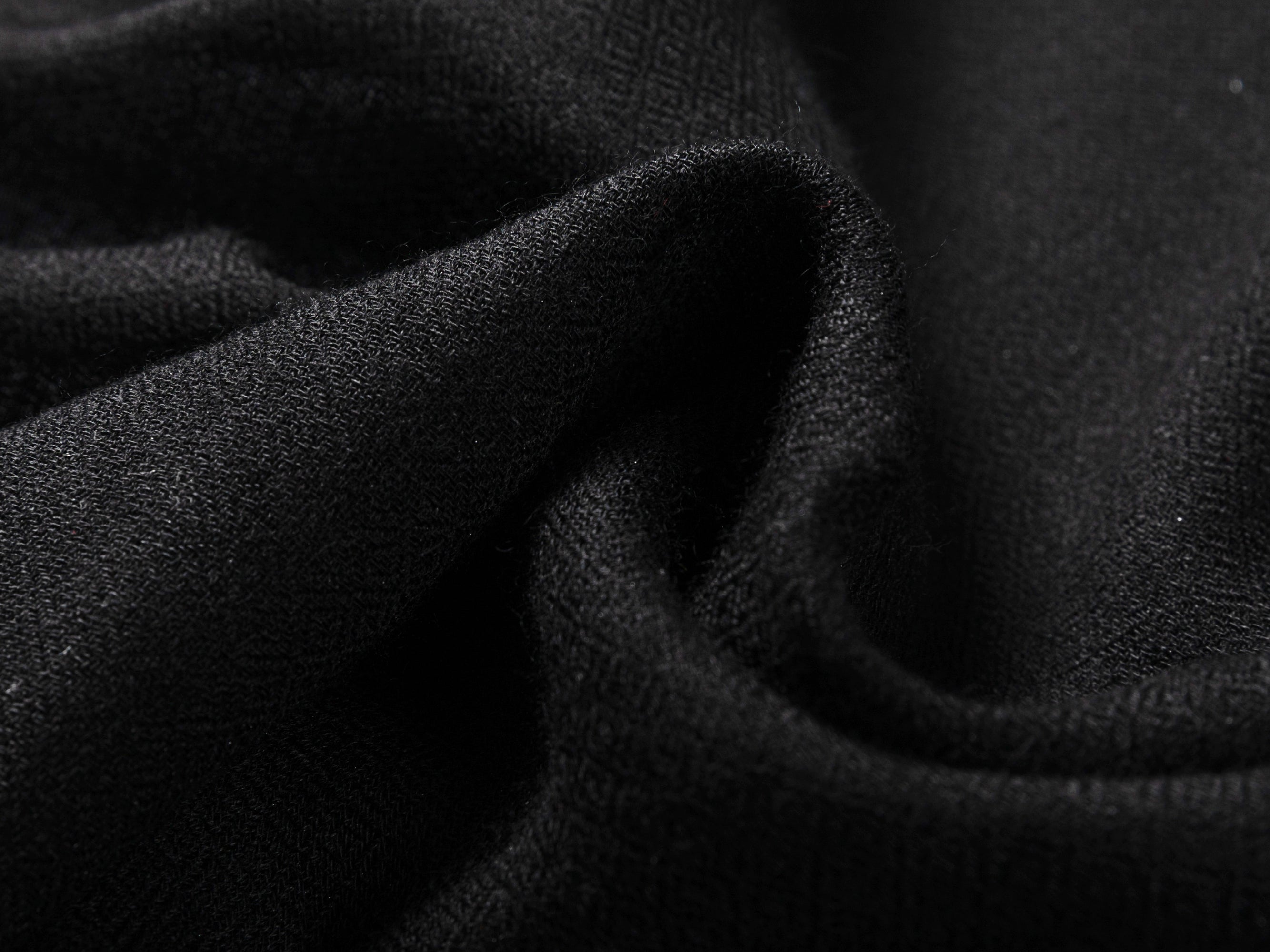 Embroidered Cashmere Shawl | Black