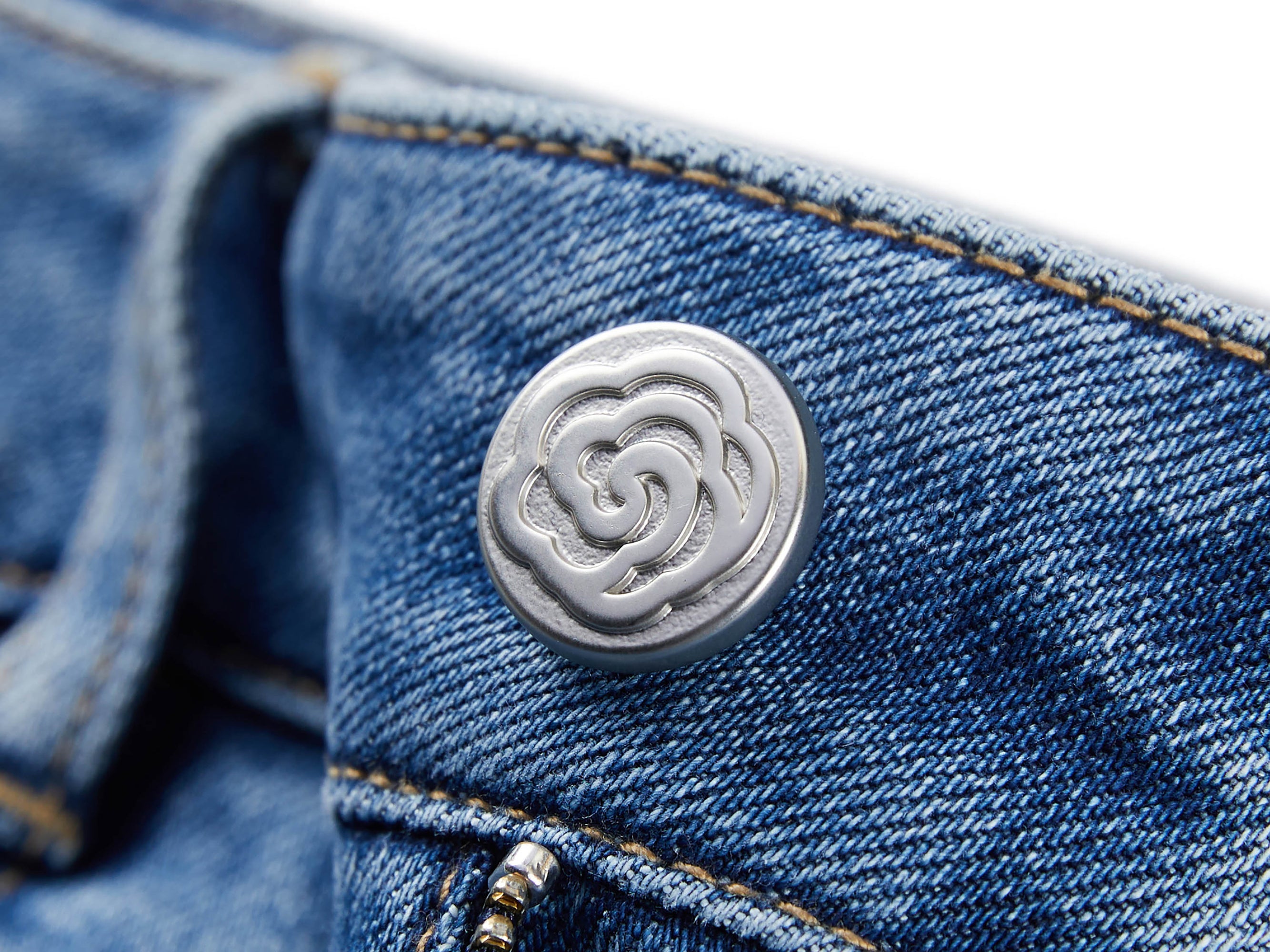 Embroidered Flare Jeans | Blue