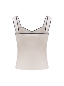 Crepe Vest | Beige