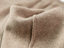 High-waisted Knit Straight Leg Pants | Camel
