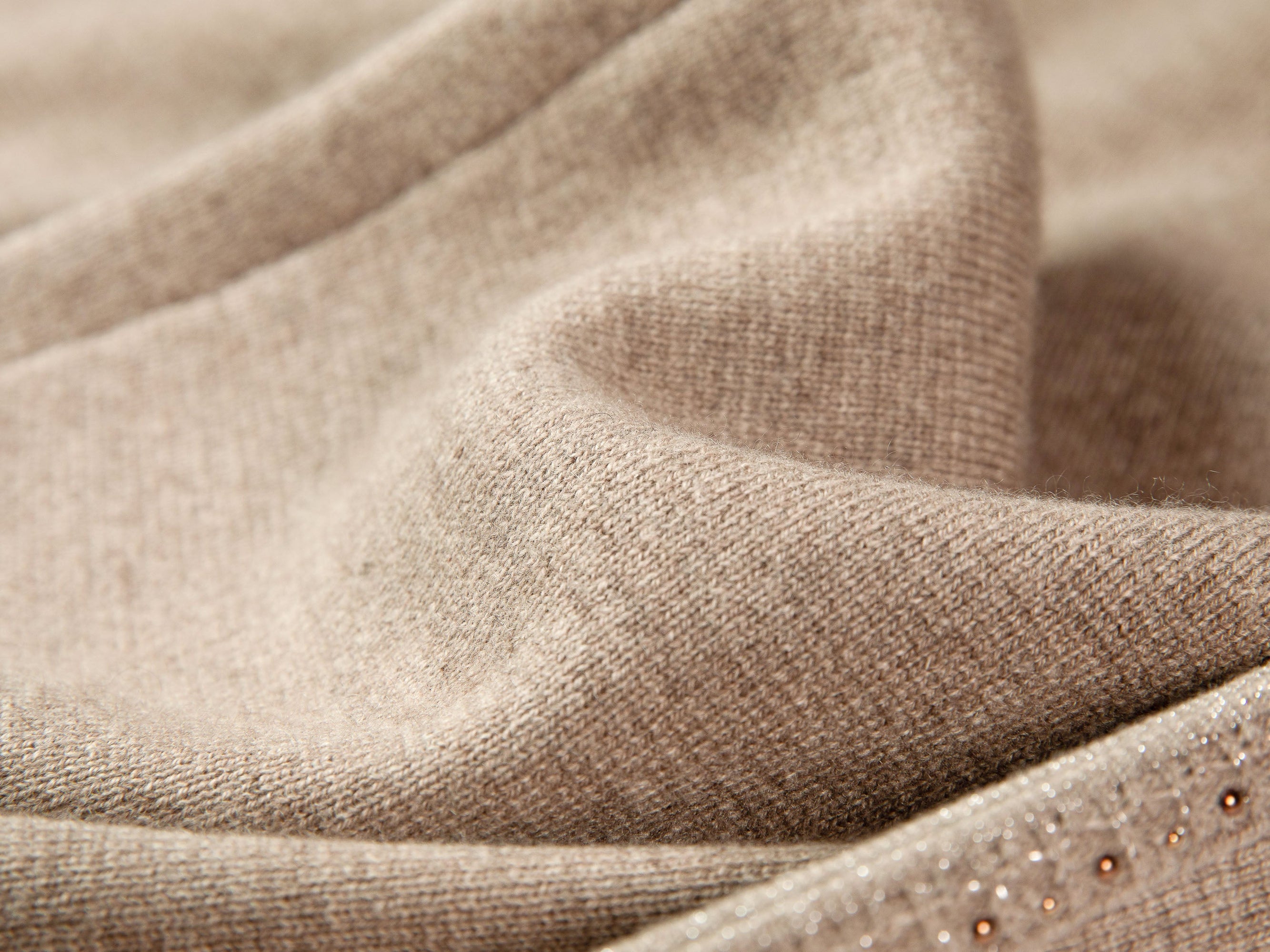 High-waisted Knit Straight Leg Pants | Camel