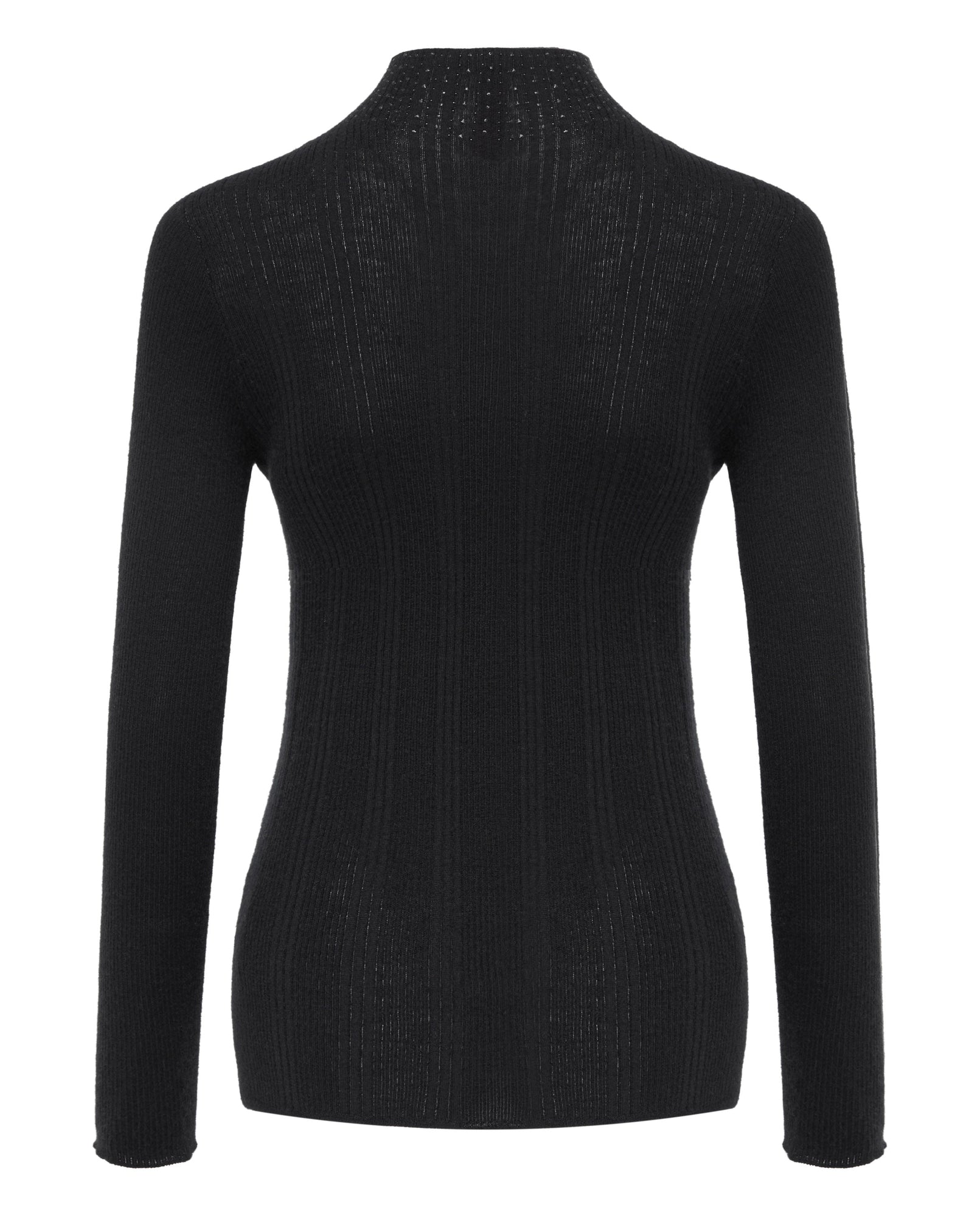 Long Sleeve Knit Top | Black