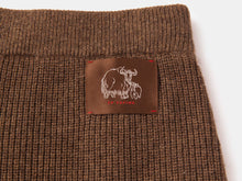 High-waisted Knitted Shorts | Brown