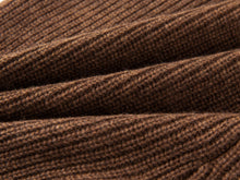 High-waisted Knitted Shorts | Brown